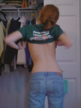 Flexable redhead posing - #21