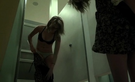 Dressing Room Voyeur Has Fun Spying On A Cute Amateur Teen