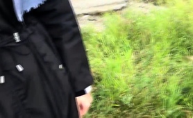Sucking Strangers Hard Dick Outside