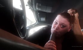Curvy Mature Brunette Takes A Big Black Cock Down Her Throat