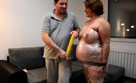 Pregnant Milf Brings Her Kinky Bondage Fantasy To Fruition