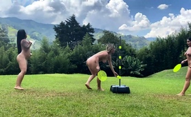 Two Sexy Amateur Latin Milfs Playing Naked In The Outdoors