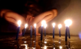 Kinky Wife Enjoying Her Masturbation Ritual With Candles