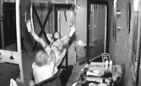 Restrained Milf In Stockings Gets A Fist Rammed In Her Pussy
