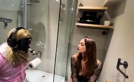 Bondage And Submission Training Session For Blonde Slave