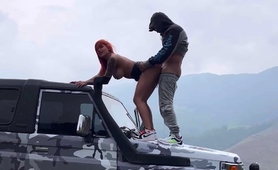 Busty Redhead Milf Taken On Hardcore Outdoor Adventure