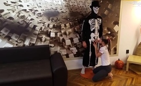 Halloween Party Turns Into Wild Sex Session For Lusty Teen