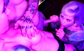 Blowjob Specialist Has Threeway Fun With Strapon And Cock