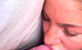 Blonde Cocksucker Gets Starving Pussy Creampied In Pov